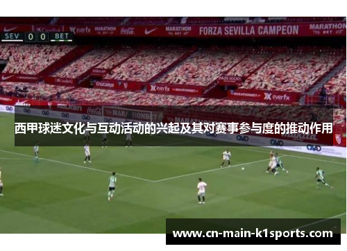 西甲球迷文化与互动活动的兴起及其对赛事参与度的推动作用